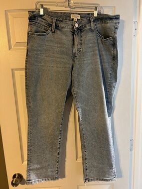 Maurices Everflex Light Blue Slim Straight Jeans